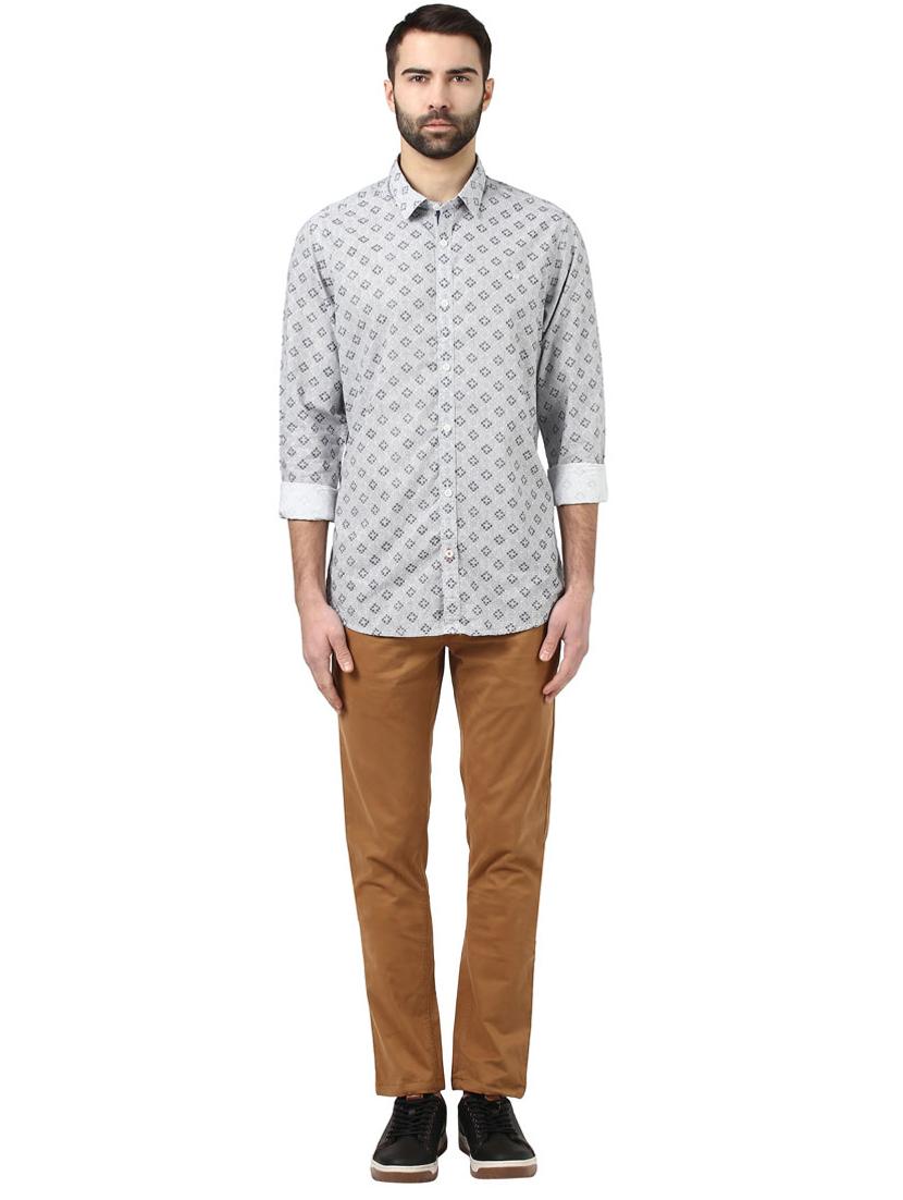 white printed casual shirt - 17669830 - Zoom Image - 4