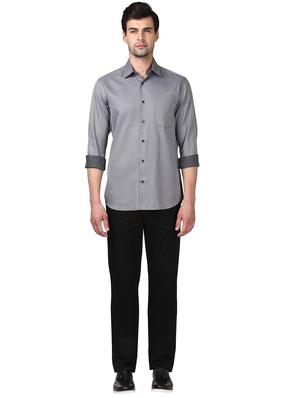 grey printed casual shirt - 17669882 - Standard Image - 4