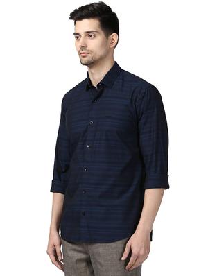 blue striped casual shirt - 17669897 - Standard Image - 2