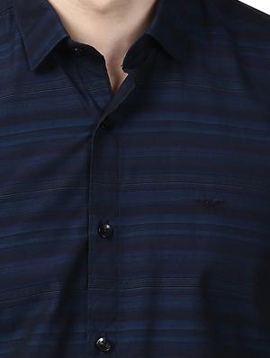 blue striped casual shirt - 17669897 - Standard Image - 5