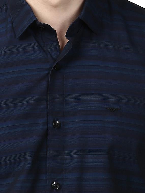 blue striped casual shirt - 17669897 - Zoom Image - 5