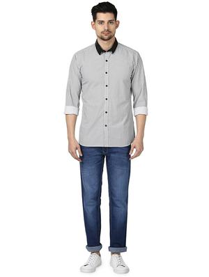 white printed casual shirt - 17669905 - Standard Image - 4