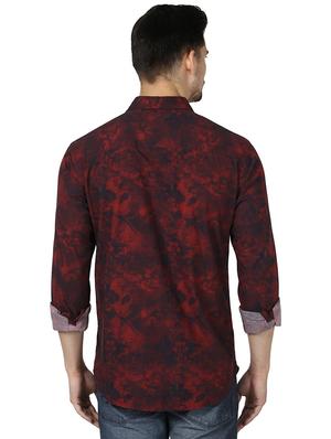 red printed casual shirt - 17669919 - Standard Image - 3
