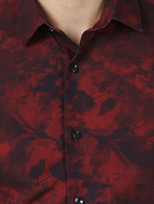 red printed casual shirt - 17669919 - Standard Image - 5