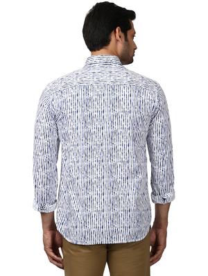 white striped casual shirt - 17669925 - Standard Image - 3