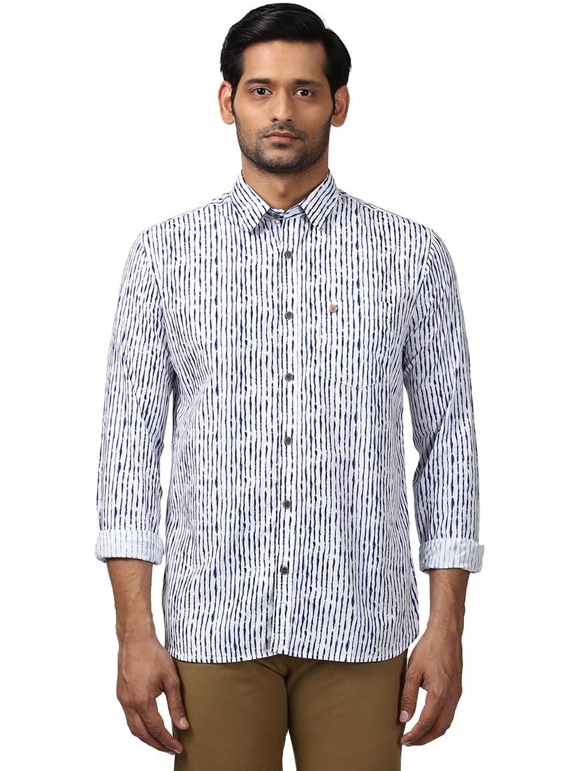 white striped casual shirt - 17669925 - Zoom Image - 1