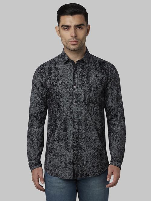 black printed casual shirt - 17669934 - Standard Image - 1