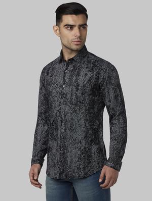 black printed casual shirt - 17669934 - Standard Image - 2