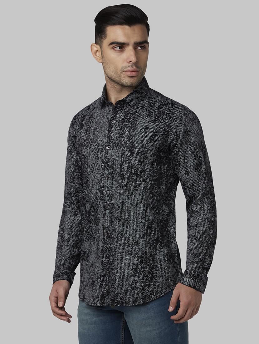 black printed casual shirt - 17669934 - Zoom Image - 2