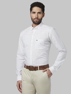 white self design casual shirt - 17669935 - Standard Image - 2