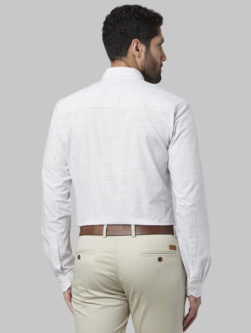 white self design casual shirt - 17669935 - Zoom Image - 3