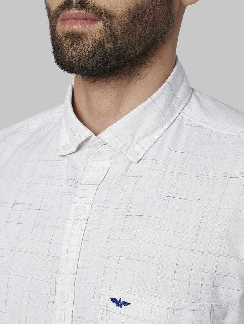 white self design casual shirt - 17669935 - Zoom Image - 5