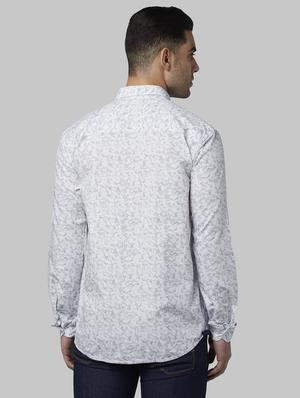white printed casual shirt - 17669937 - Standard Image - 3