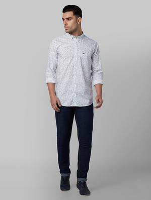 white printed casual shirt - 17669937 - Standard Image - 4
