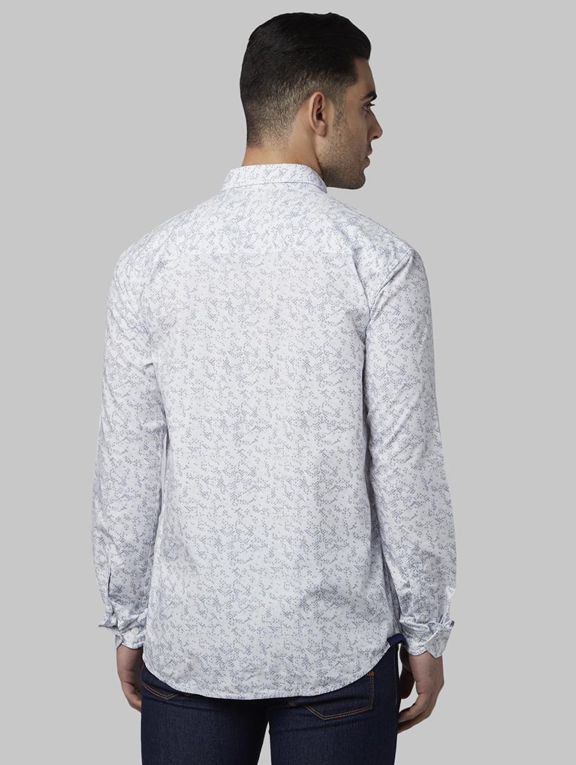 white printed casual shirt - 17669937 - Zoom Image - 3