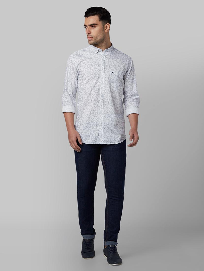 white printed casual shirt - 17669937 - Zoom Image - 4