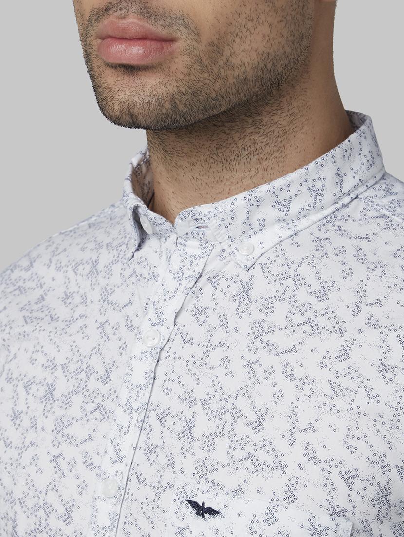 white printed casual shirt - 17669937 - Zoom Image - 5