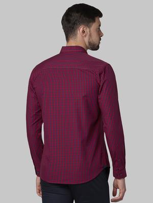 red checkered casual shirt - 17669943 - Standard Image - 3