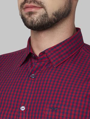 red checkered casual shirt - 17669943 - Standard Image - 5