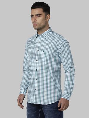 green checkered casual shirt - 17669945 - Standard Image - 2