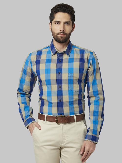 multi colored checkered casual shirt - 17669949 - Standard Image - 1