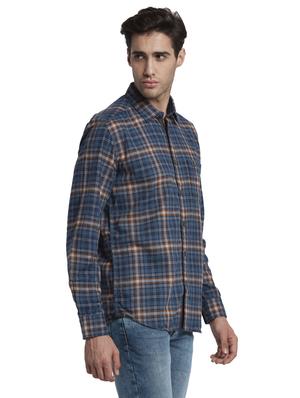 blue checkered casual shirt - 17669972 - Standard Image - 2