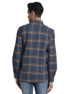 blue checkered casual shirt - 17669972 - Standard Image - 3