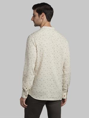 beige printed casual shirt - 17669990 - Standard Image - 3