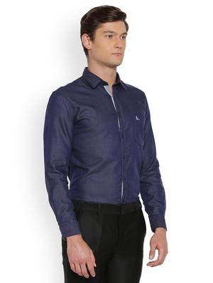 blue printed casual shirt - 17669997 - Standard Image - 2