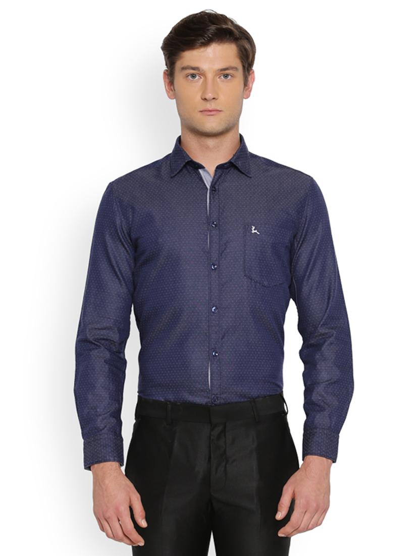 blue printed casual shirt - 17669997 - Zoom Image - 1