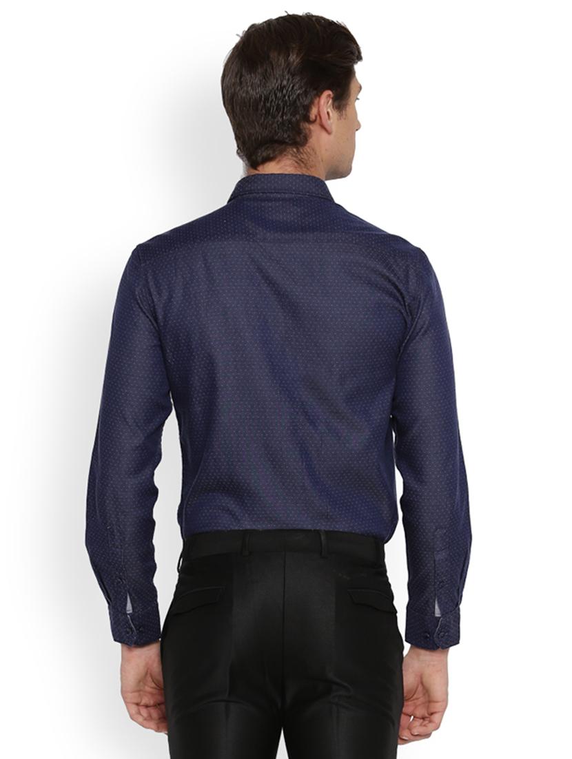 blue printed casual shirt - 17669997 - Zoom Image - 3