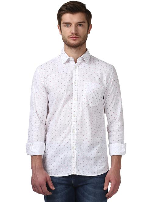 white printed casual shirt - 17670010 - Standard Image - 1