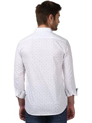 white printed casual shirt - 17670010 - Standard Image - 3