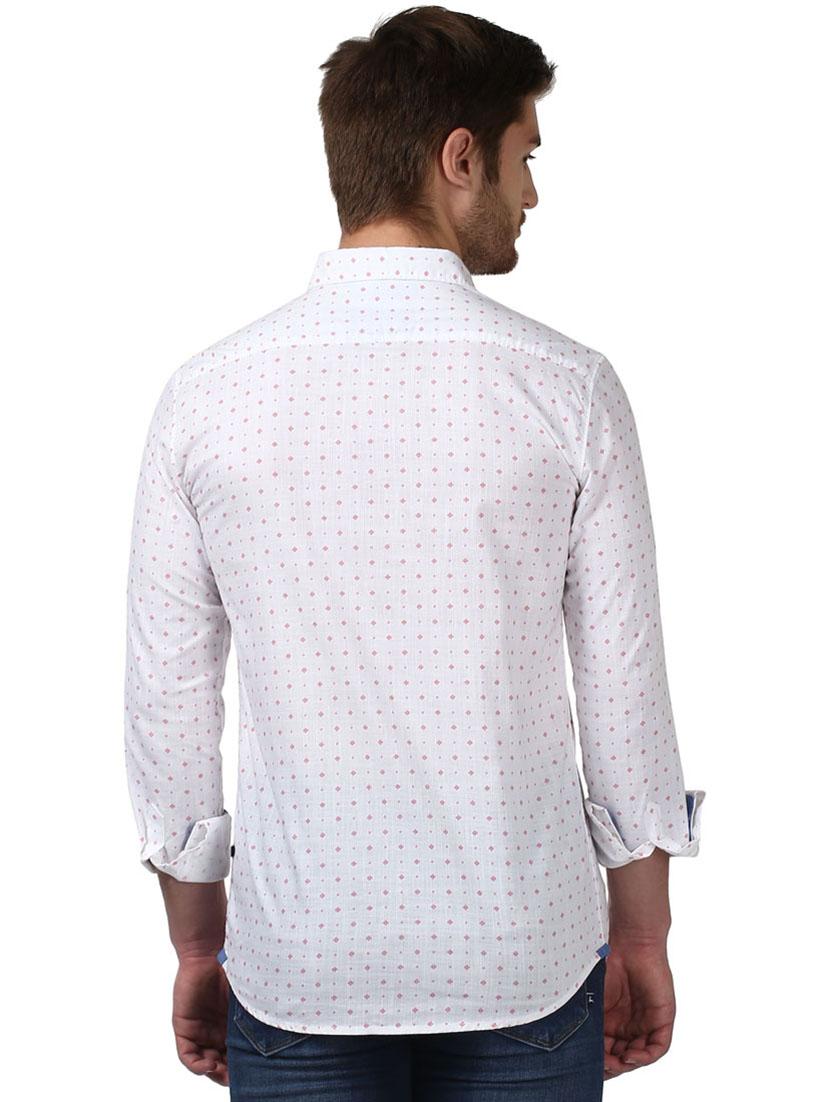 white printed casual shirt - 17670010 - Zoom Image - 3