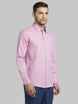 pink self design casual shirt - 17670046 - Standard Image - 2