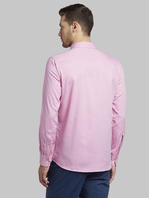 pink self design casual shirt - 17670046 - Standard Image - 3