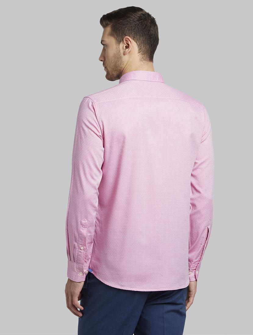 pink self design casual shirt - 17670046 - Zoom Image - 3