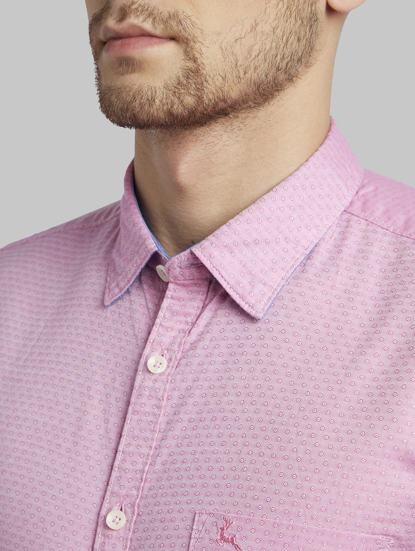 pink self design casual shirt - 17670046 - Zoom Image - 5