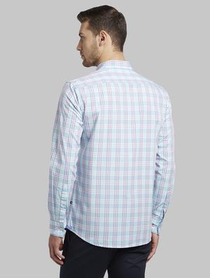 blue checkered casual shirt - 17670048 - Standard Image - 3