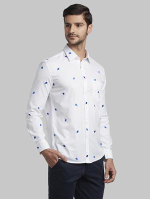 white self design casual shirt - 17670068 - Standard Image - 2