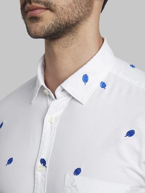 white self design casual shirt - 17670068 - Standard Image - 5