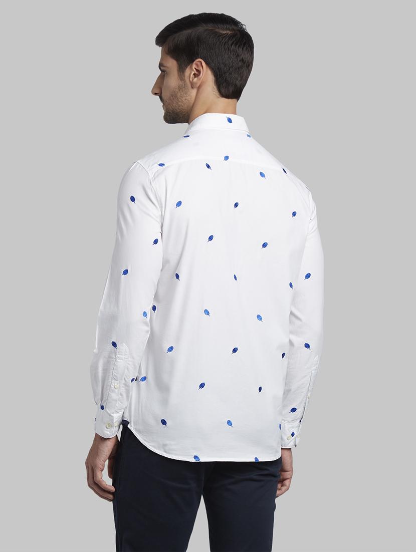 white self design casual shirt - 17670068 - Zoom Image - 3