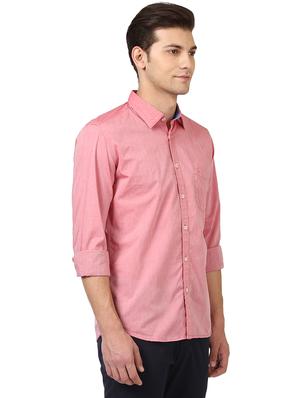 pink solid casual shirt - 17670074 - Standard Image - 2