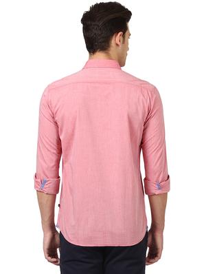 pink solid casual shirt - 17670074 - Standard Image - 3
