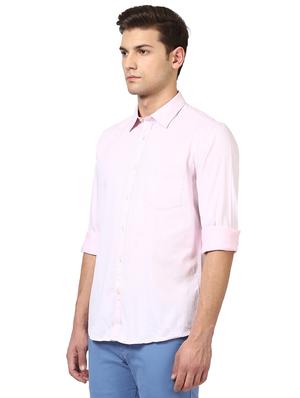pink solid casual shirt - 17670075 - Standard Image - 2