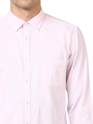 pink solid casual shirt - 17670075 - Standard Image - 5