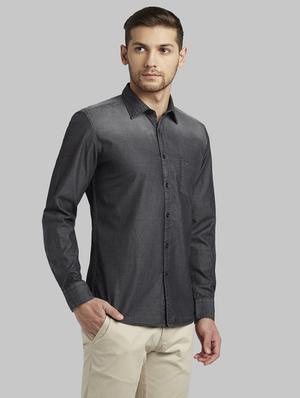 black faded casual shirt - 17670085 - Standard Image - 2
