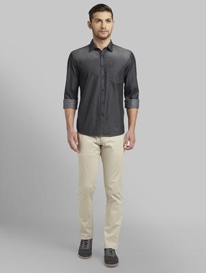 black faded casual shirt - 17670085 - Standard Image - 4