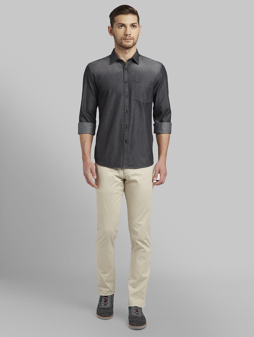 black faded casual shirt - 17670085 - Zoom Image - 4