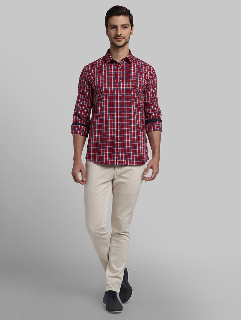 red checkered casual shirt - 17670086 - Zoom Image - 4